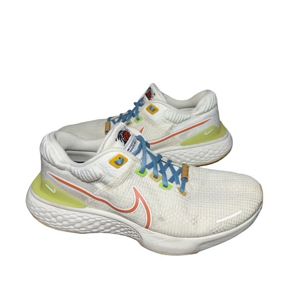 Nike zoom x invincible White Sneakers with Multicolor Accents size 10 - Picture 2 of 7